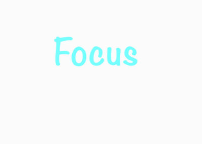 become focused